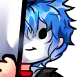 Emote: ImaHappy peeks out from behind a wall.